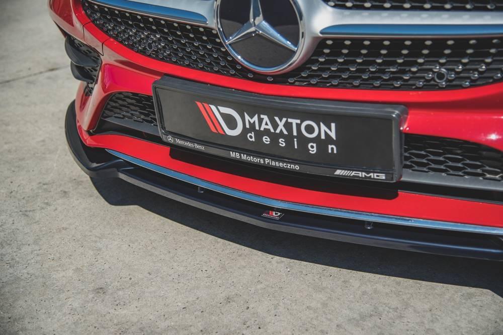 Front Lippe / Front Splitter / Frontansatz V.2 Mercedes CLA AMG-Line C118 von Maxton Design - UPGRADEMYCAR