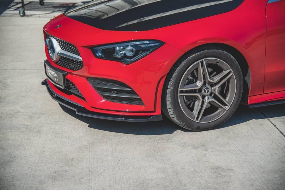 Front Lippe / Front Splitter / Frontansatz V.2 Mercedes CLA AMG-Line C118 von Maxton Design - UPGRADEMYCAR