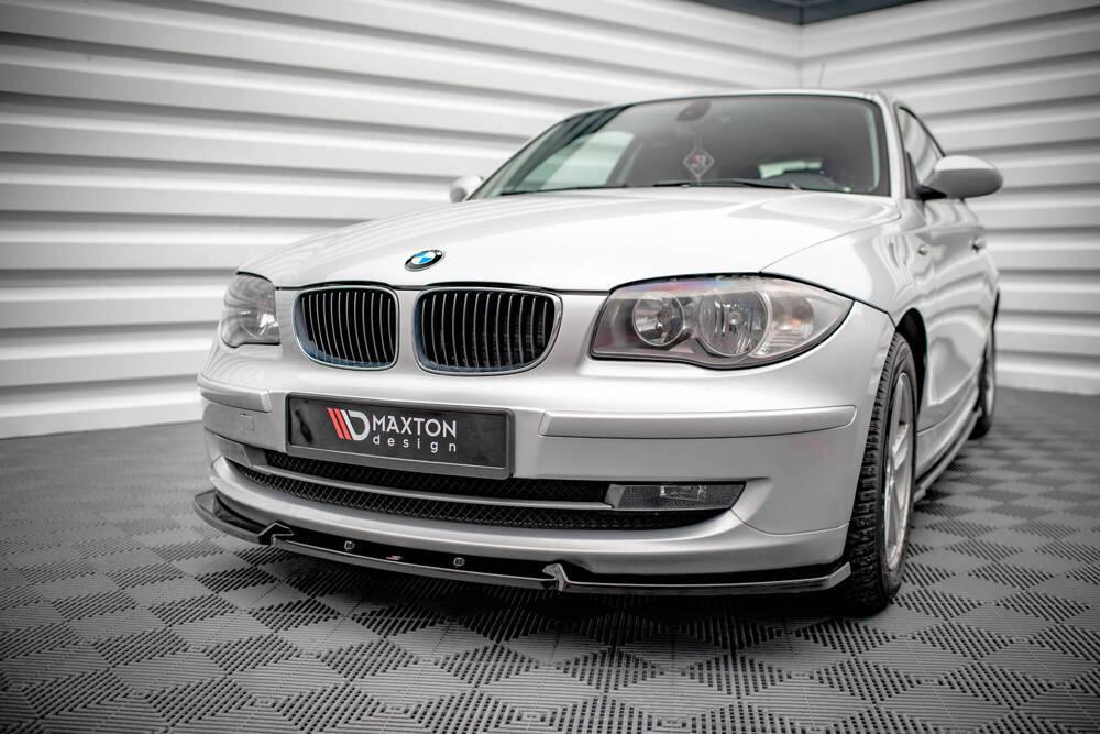 Front Lippe / Front Splitter / Frontansatz V.3 für BMW 1er E81 Facelift von Maxton Design