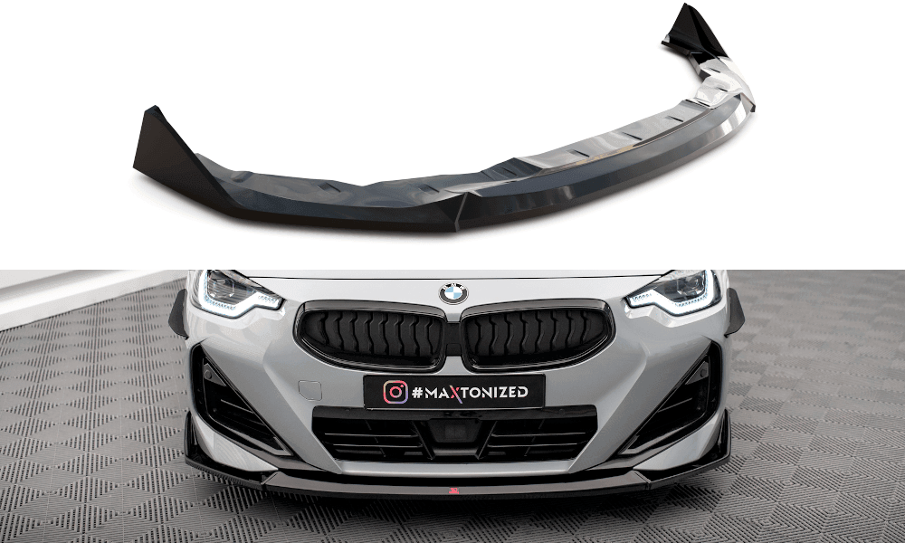 Front Lippe / Front Splitter / Frontansatz V.3 für BMW 2 Coupe M-Paket / M240i G42 von Maxton Design