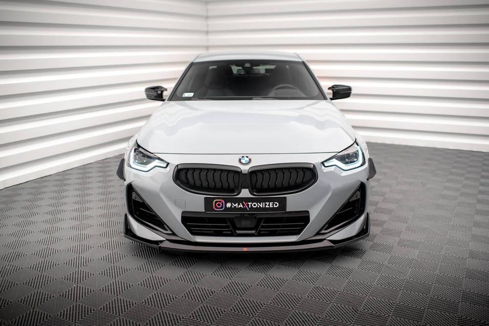 Front Lippe / Front Splitter / Frontansatz V.3 für BMW 2 Coupe M-Paket / M240i G42 von Maxton Design