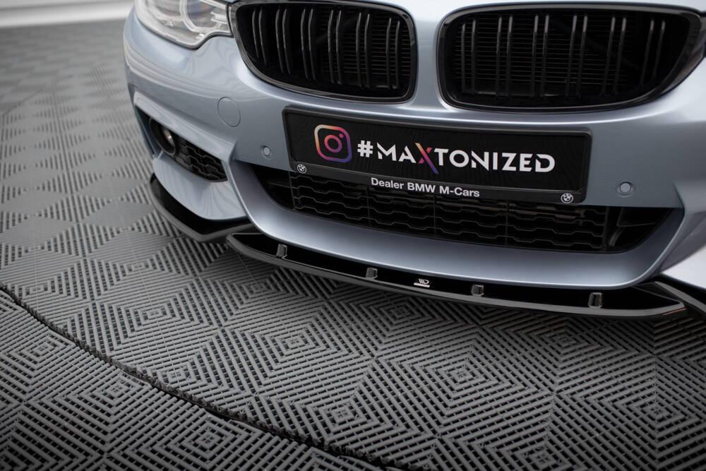 Front Lippe / Front Splitter / Frontansatz V.3 für BMW 4 F32 M-Paket von Maxton Design