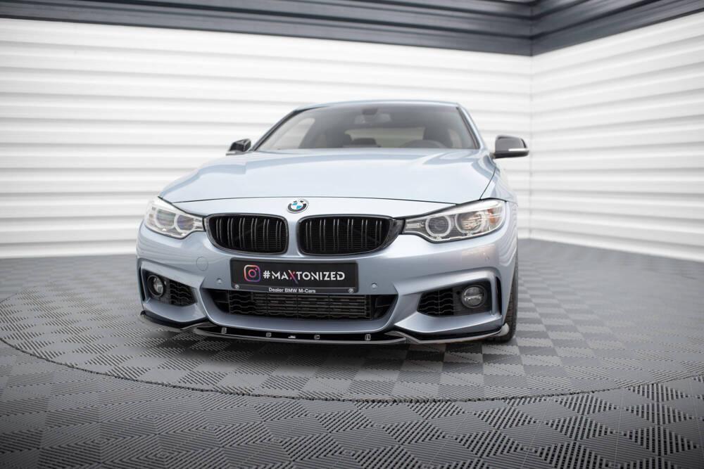 Front Lippe / Front Splitter / Frontansatz V.3 für BMW 4 F32 M-Paket von Maxton Design