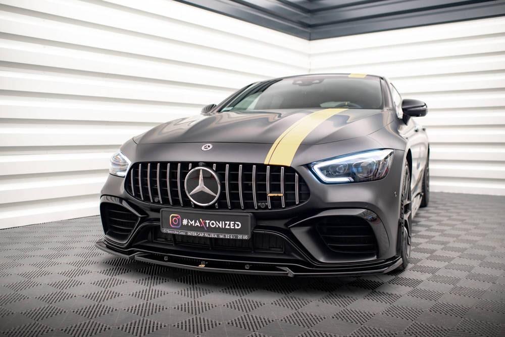 Front Lippe / Front Splitter / Frontansatz V.3 für Mercedes AMG GT-4 63S Coupe von Maxton Design