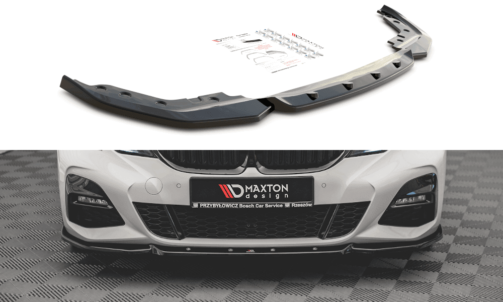 Front Diffusor / Front Splitter / Cup Schwert / Frontansatz V.5 für BMW 3er G20 / G21 M-Paket von Maxton Design
