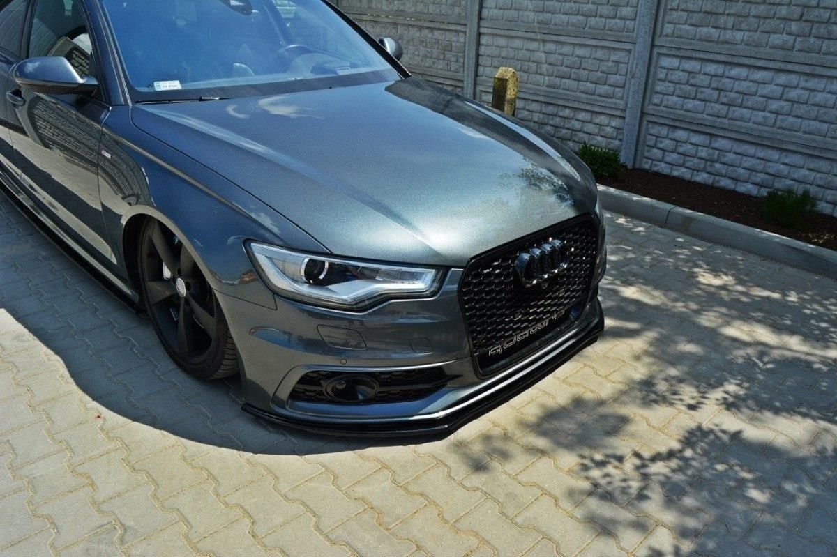Front Lippe / Front Splitter / Frontansatz V.1 Audi S6 / A6 S-line C7 von Maxton Design