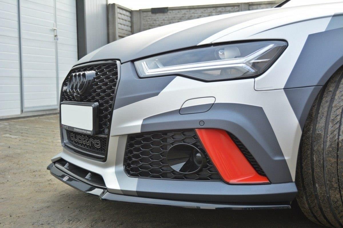 Front Lippe / Front Splitter / Frontansatz V.2 für Audi RS6 C7 von Maxton Design