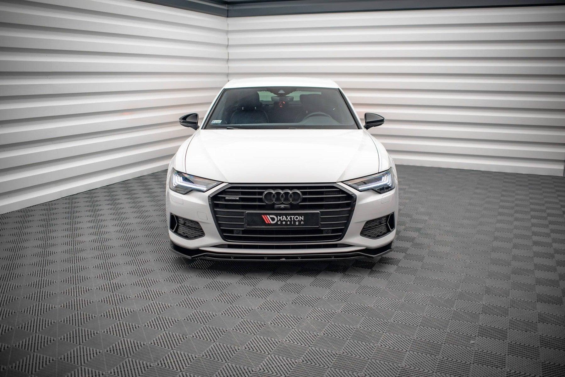 Front Lippe / Front Splitter / Frontansatz V.3 für Audi A6 C8 von Maxton Design