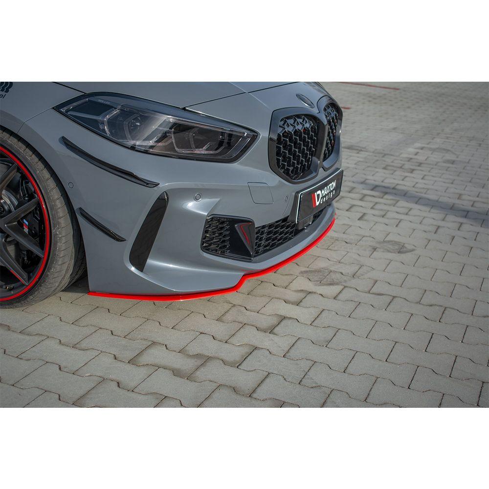 Front Lippe / Front Splitter / Frontansatz V.4 für BMW 1er F40 M135i M-Paket von Maxton Design