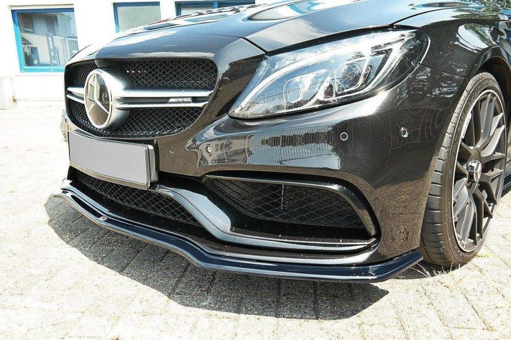 Front lip / front splitter / front apron V.1 for Mercedes C-Class S205 63 AMG T-Model by Maxton Design