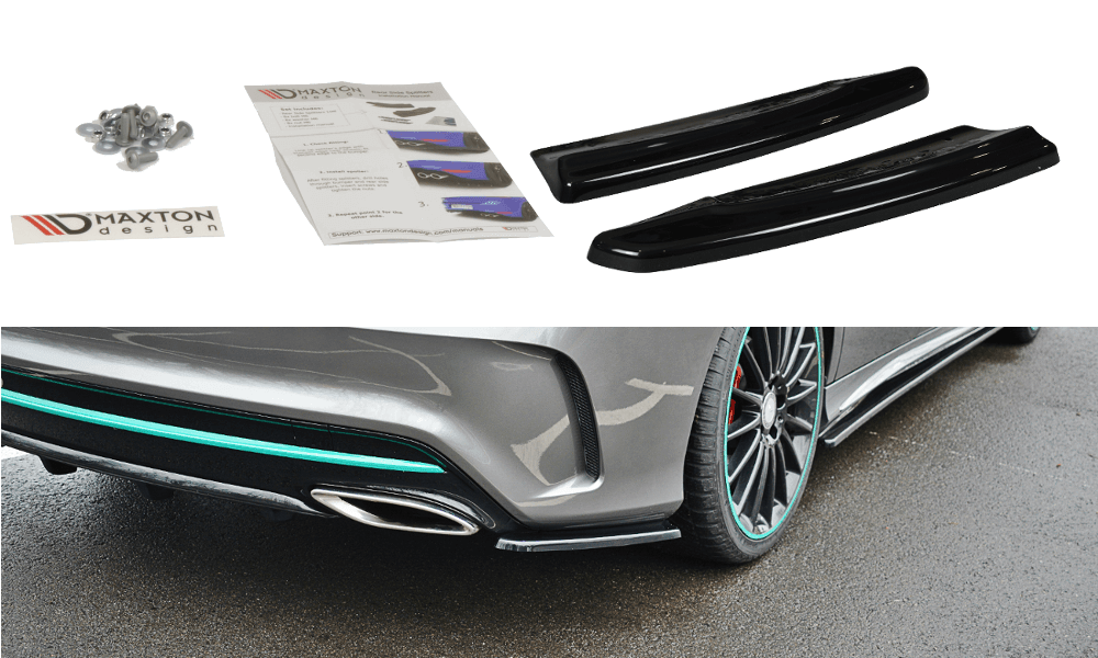 Maxton Design Side Rear Diffuser Extension for Mercedes Benz CLA C117 AMG-Line Facelift