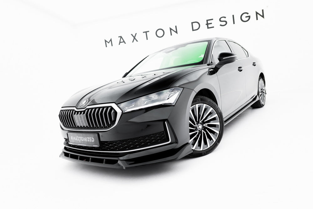 Frontlippe / Frontsplitter / Frontansatz V.2 für Skoda Superb Mk4 von Maxton Design