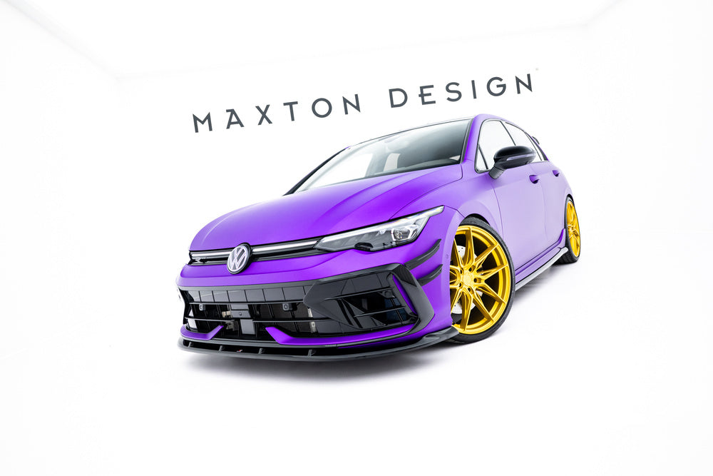 Frontlippe / Frontsplitter / Frontansatz V.2 für VW Golf R Mk8 Facelift von Maxton Design