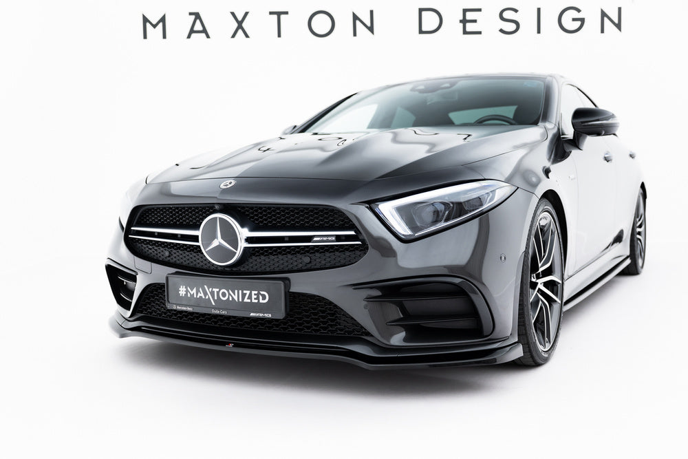 Frontlippe / Frontsplitter / Frontansatz V.3 für Mercedes CLS 53 AMG C257 von Maxton Design