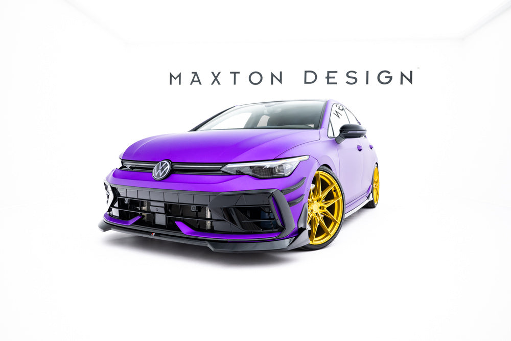 Frontlippe / Frontsplitter / Frontansatz V.4 für VW Golf R Mk8 Facelift von Maxton Design