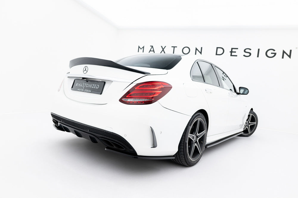 Seitliche Heck Diffusor Erweiterung für Mercedes Benz C-Klasse W205 Limousine AMG Line von Maxton Design