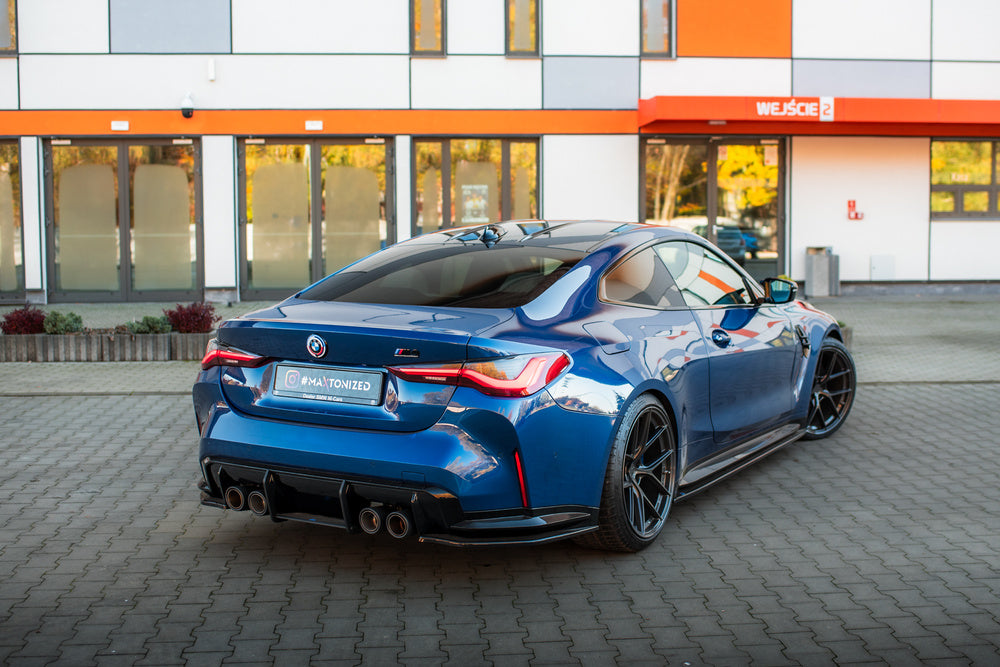 Seitliche Heck Diffusor Erweiterung V.2 für BMW M4 G82 / G82 Facelift von Maxton Design