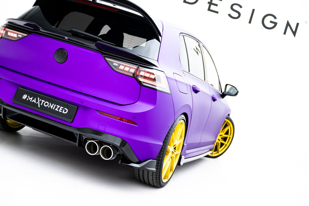 Seitliche Heck Diffusor Erweiterung V.7 für VW Golf R Mk8 / Mk8 Facelift von Maxton Design