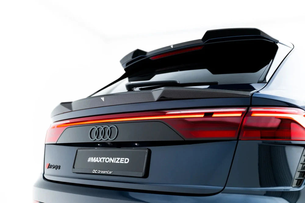Carbon Spoiler Cap unter Heckscheibe für Audi RSQ8 Mk1 Facelift von Maxton Design