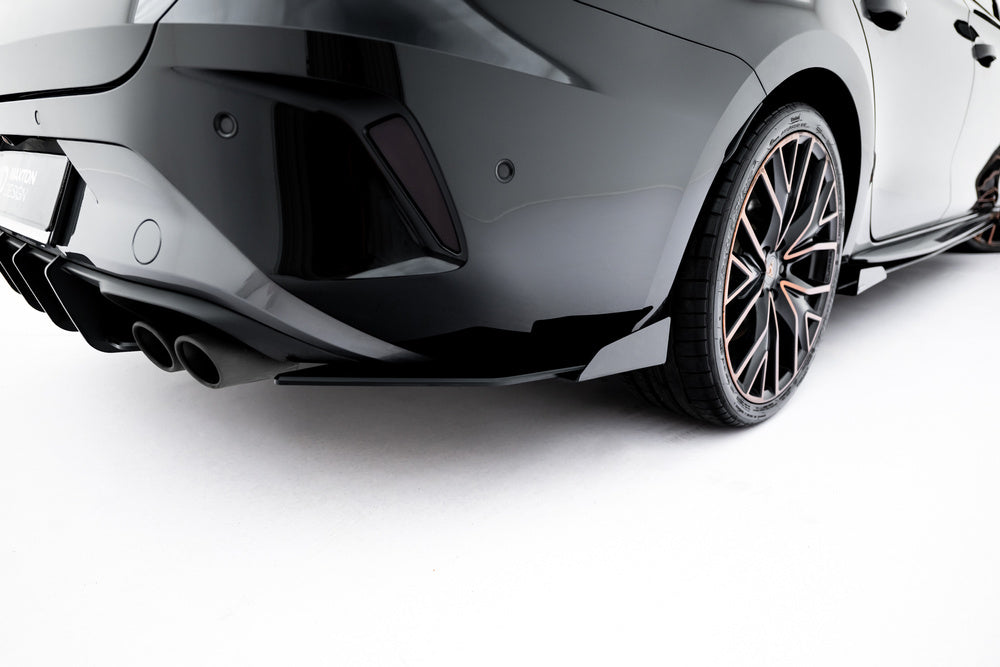 Seitliche Heck Diffusor Erweiterung Street Pro mit Flaps für Cupra Leon ST Mk1 Facelift von Maxton Design