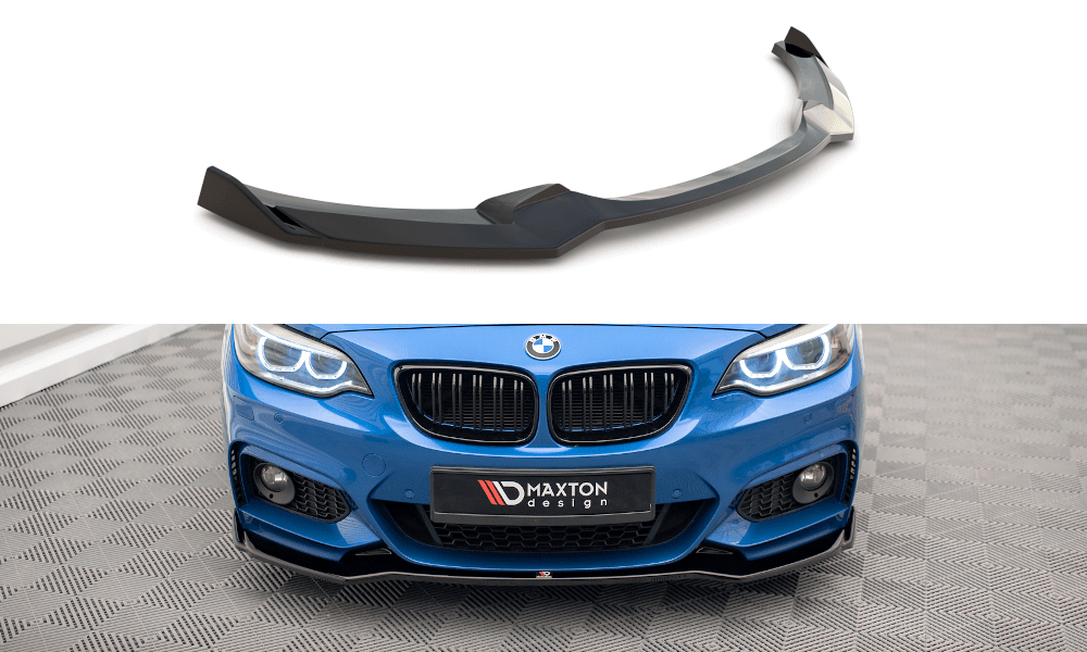 Front Lippe / Front Splitter / Frontansatz V.1 für BMW 2er F22 M-Paket von Maxton Design