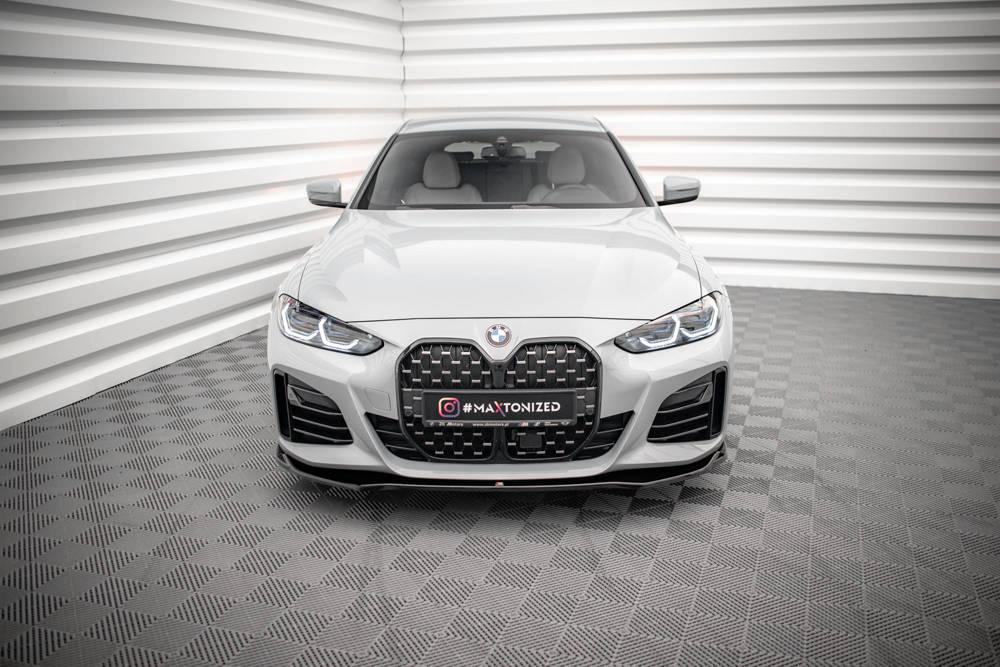 Front Lippe / Front Splitter / Frontansatz V.1 für BMW i4 M-Paket G26 von Maxton Design