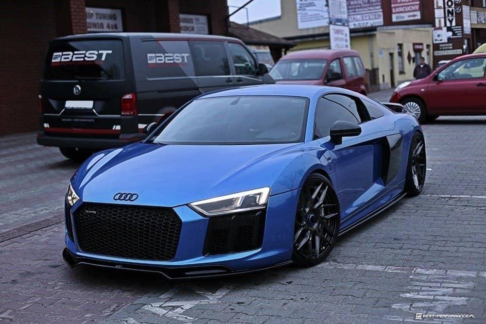 Front lip / front splitter / front apron V.2 for AUDI R8 4S by Maxton Design