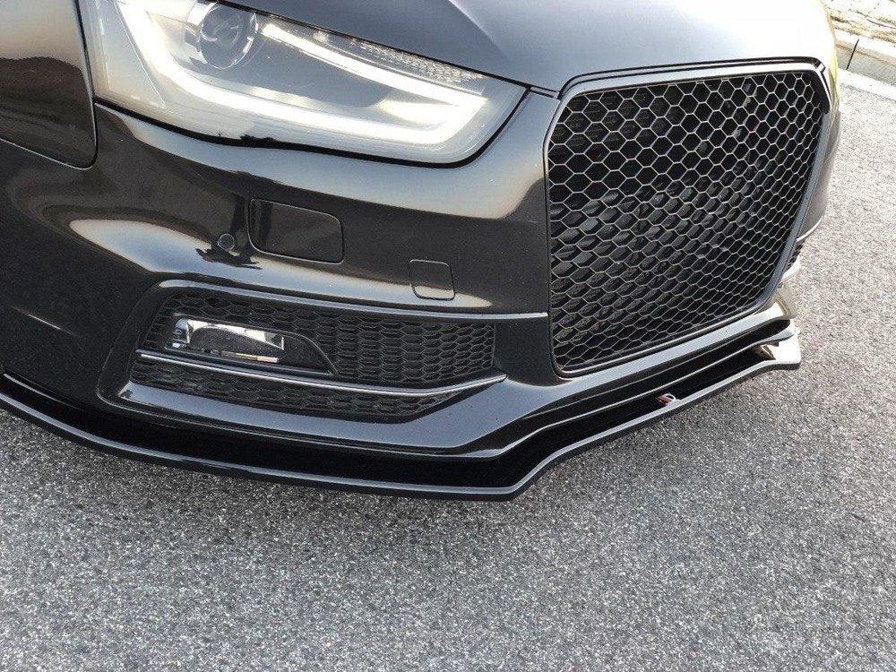 Front Lippe / Front Splitter / Frontansatz V.2 für Audi A4 B8 Facelift S-Line von Maxton Design