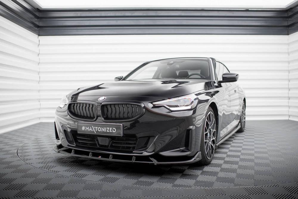 Front Lippe / Front Splitter / Frontansatz V.2 für BMW 2 Coupe G42 von Maxton Design