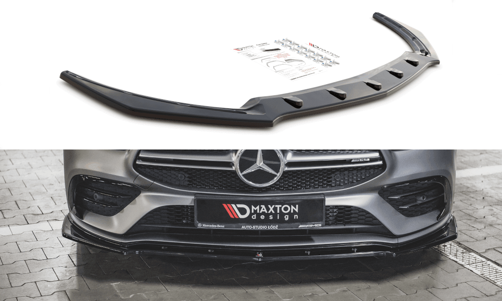 Front Lippe / Front Splitter / Frontansatz V.2 für Mercedes-AMG CLA 35 AERO C118 von Maxton Design
