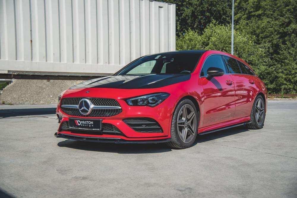 Front Lippe / Front Splitter / Frontansatz V.2 Mercedes CLA AMG-Line C118 von Maxton Design