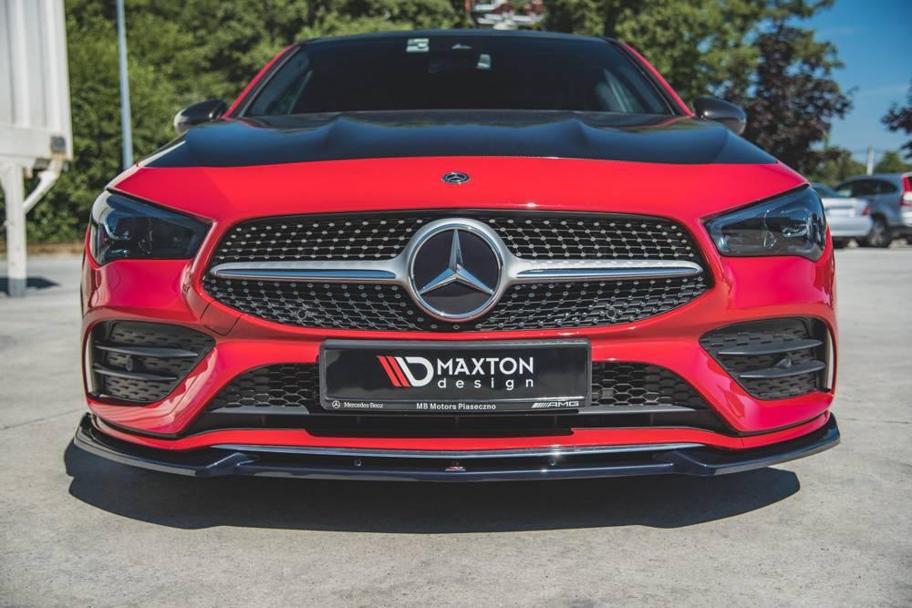 Front Lippe / Front Splitter / Frontansatz V.2 Mercedes CLA AMG-Line C118 von Maxton Design