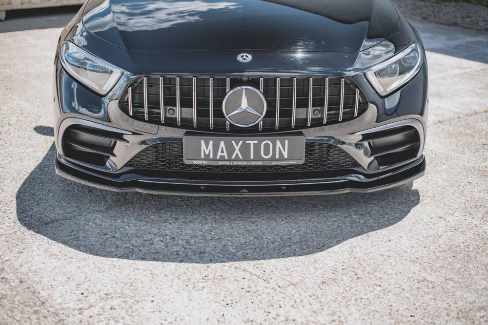 Front lip / front splitter / front apron V.2 for Mercedes-CLS AMG-Line C257 by Maxton Design