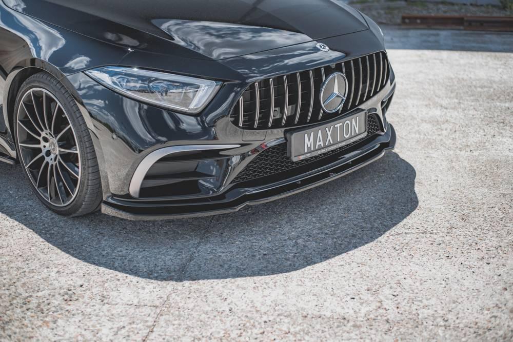 Maxton Design Front Lip / Front Splitter V.2 for Mercedes-CLS AMG-Line C257