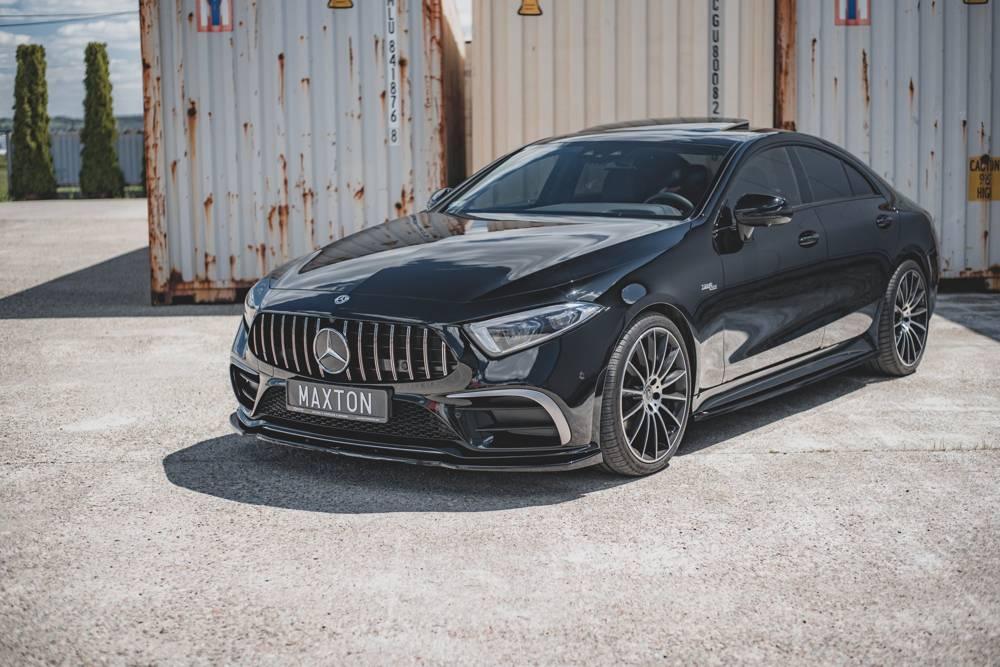 Maxton Design Front Lip / Front Splitter V.2 for Mercedes-CLS AMG-Line C257