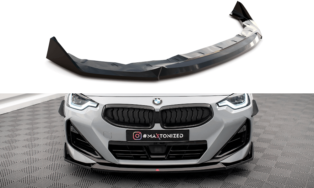 Front Lippe / Front Splitter / Frontansatz V.3 für BMW 2 Coupe M-Paket / M240i G42 von Maxton Design