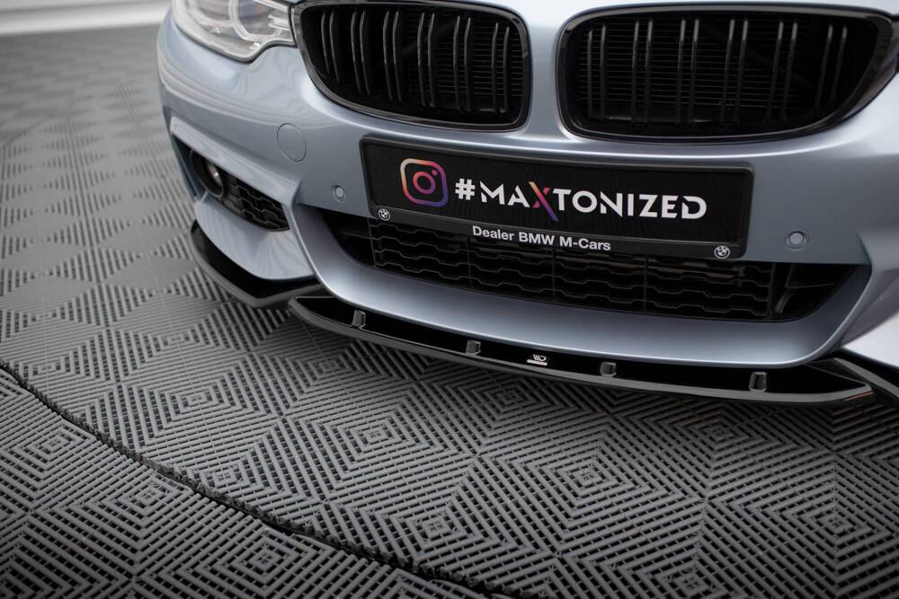 Front Lippe / Front Splitter / Frontansatz V.3 für BMW 4 F32 M-Paket von Maxton Design