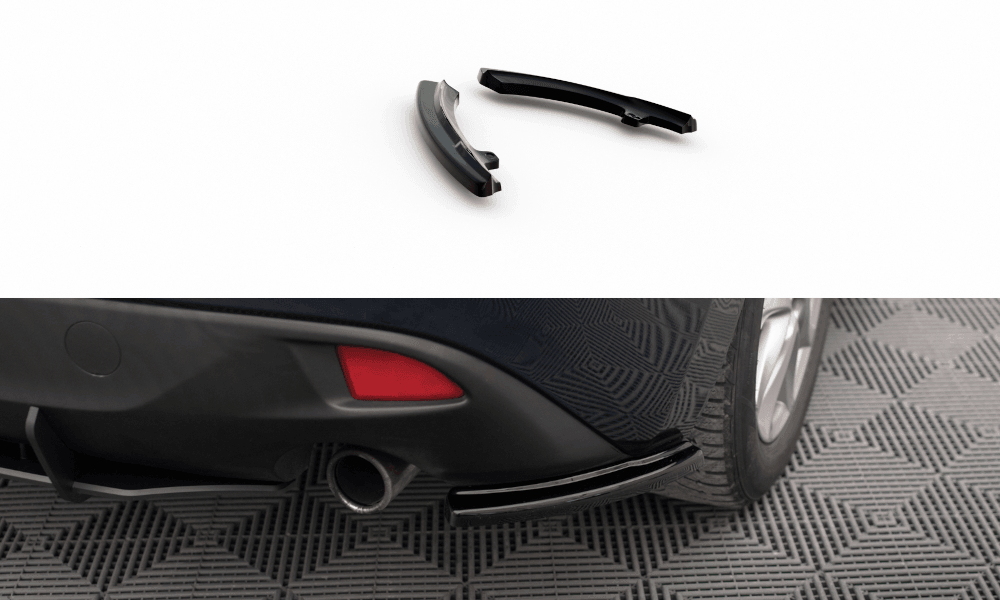Seitliche Heck Diffusor Erweiterung für Mazda 3 MK3 von Maxton Design