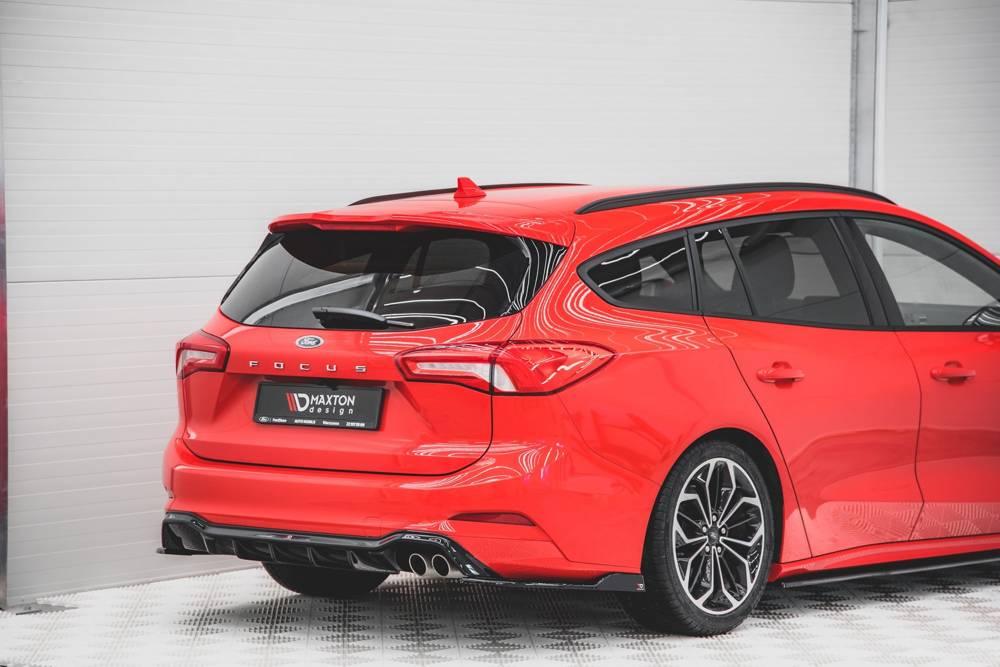 Maxton Design Seitliche Heck Diffusor Erweiterung V.4 für Ford Focus Kombi ST-Line MK4
