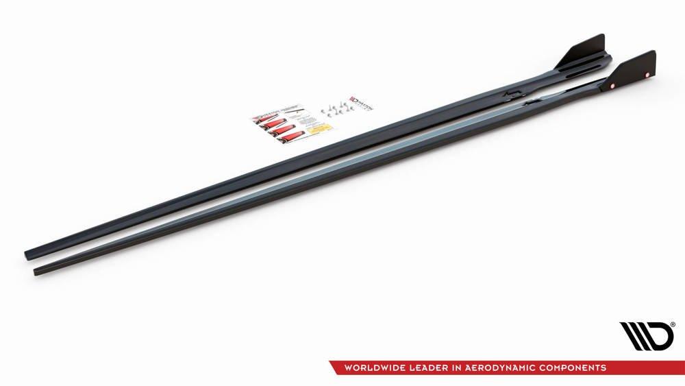 Seitenschweller Erweiterung V.1 mit Flaps für BMW 8er Grand Coupe G16 M-Paket  von Maxton Design