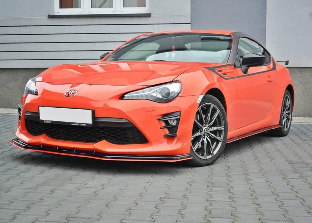 Front Splitter / Cup Schwert / Frontansatz V.4 für Toyota GT86 Facelift ZN6 von Maxton Design
