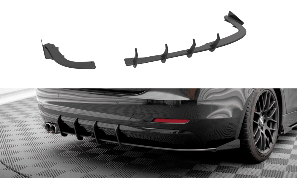 Zentraler Hinterer Splitter für Porsche Panamera E-Hybrid 971 Facelift von Maxton Design