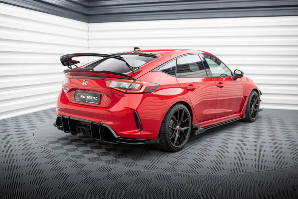 Zentraler Hinterer Splitter mit Flaps für Honda Civic X Sport von Maxton Design