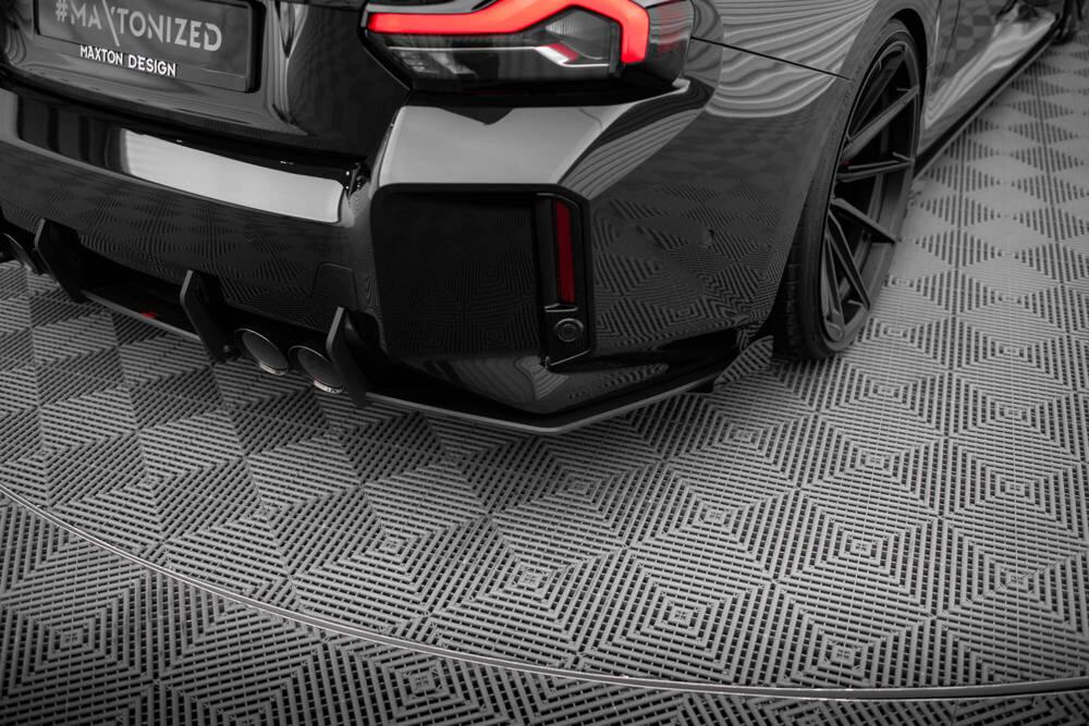 Seitliche Heck Diffusor Erweiterung Street Pro V.1 mit Flaps für BMW M2 G87von Maxton Design