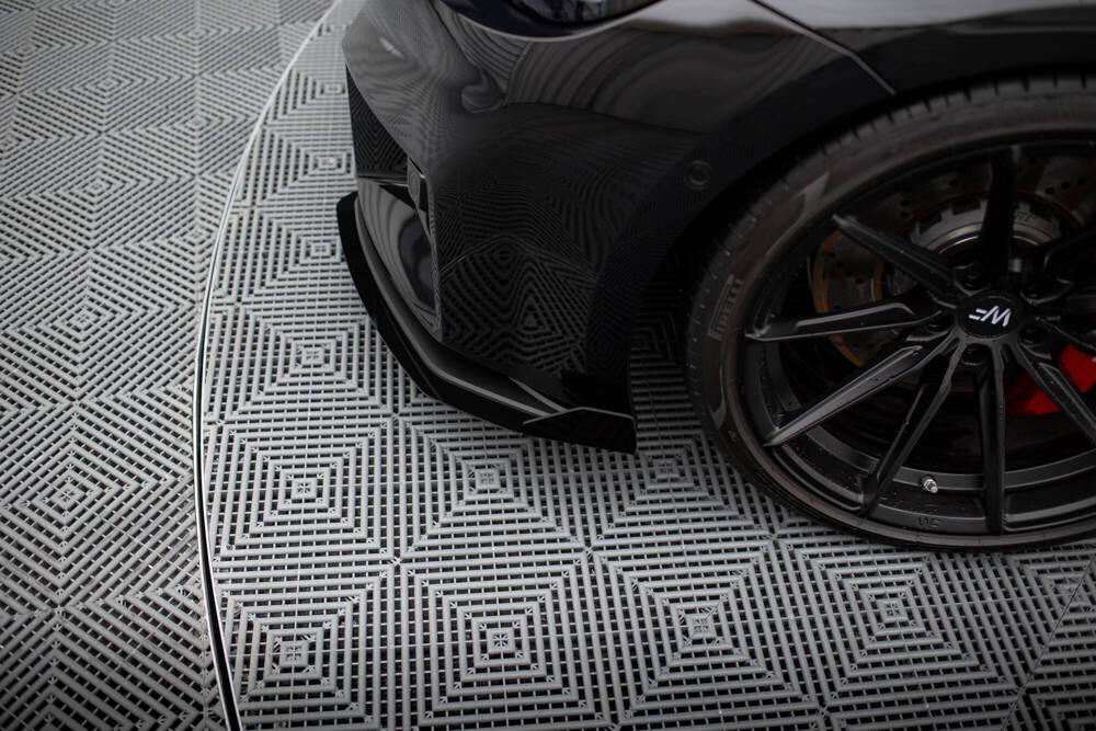 Front Lippe / Front Splitter / Frontansatz Street Pro V.1 mit Flaps für BMW M2 G87 von Maxton Design