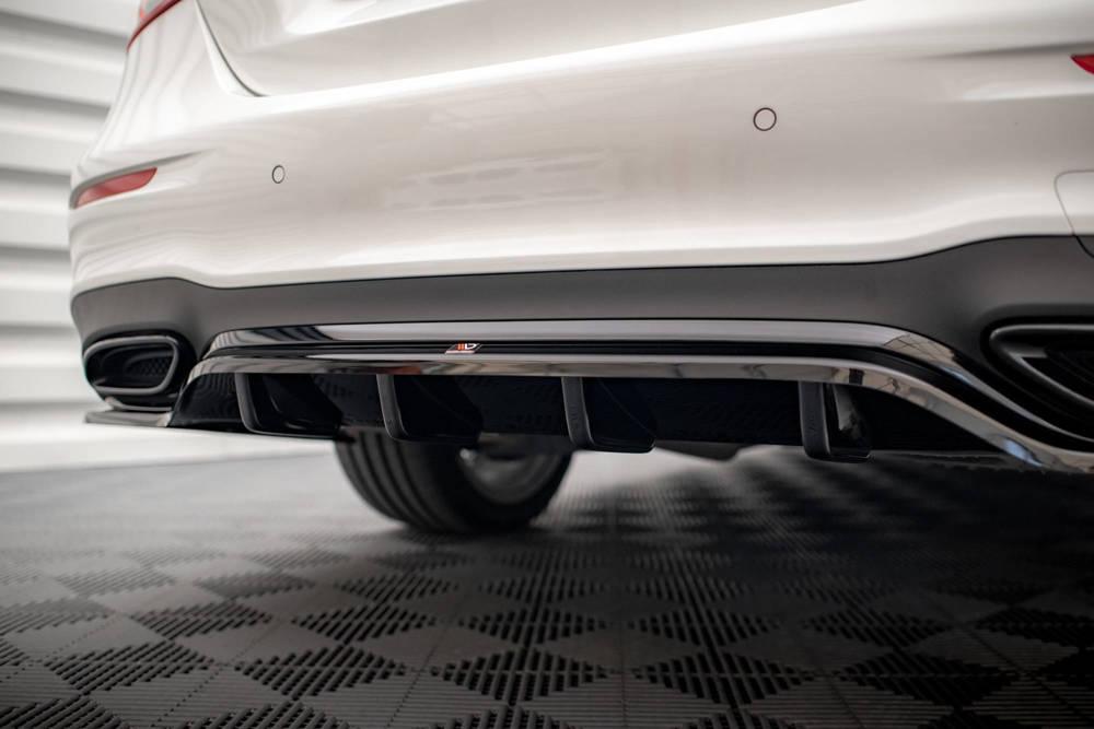 Zentraler Hinterer Splitter für Mercedes E-Klasse W213 AMG-Line Facelift von Maxton Design