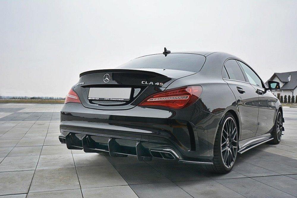 Heck Diffusor Erweiterung für Mercedes CLA A45 AMG C117 Facelift von Maxton Design - UPGRADEMYCAR