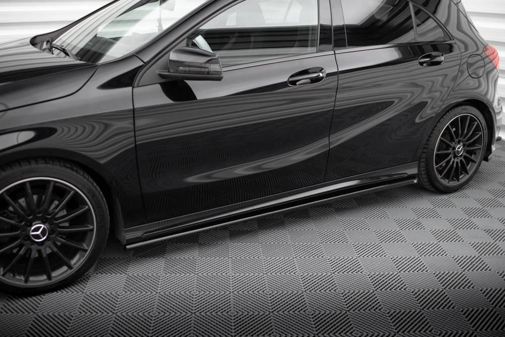Seitenschweller Erweiterung für Mercedes A-Klasse W176 AMG-Line Facelift von Maxton Design