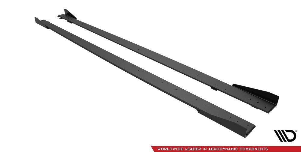 Seitenschweller Erweiterung Street Pro + Flaps für Mercedes AMG C63 Limousine / Kombi W205 Facelift von Maxton Design