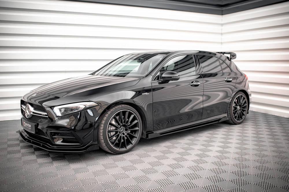 Seitenschweller Erweiterung Street Pro für Mercedes A-Klasse AMG-Line W177 von Maxton Design